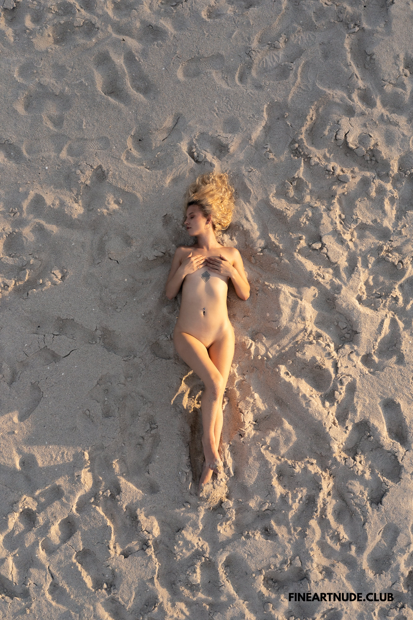 Ashley nude on the beach